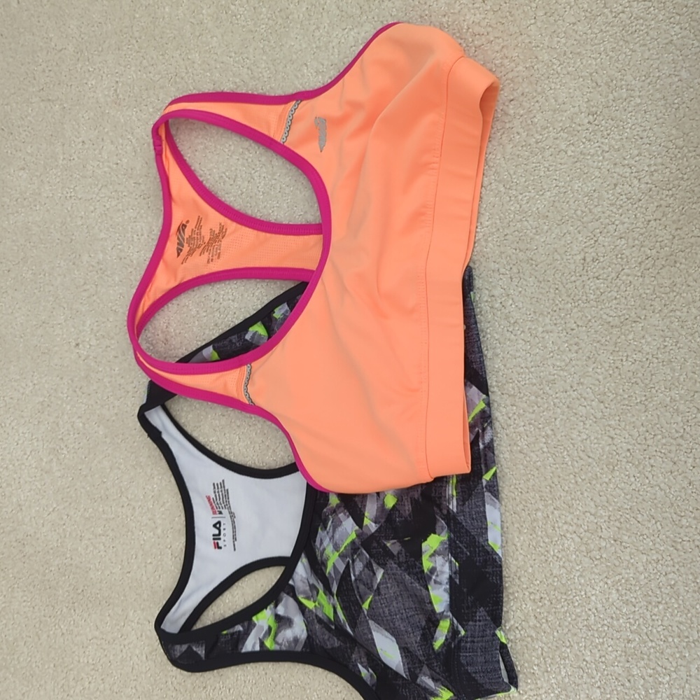 2 racerback sports bras